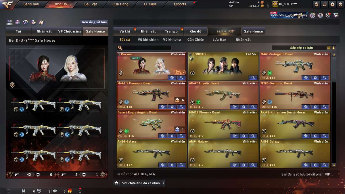 shop acc cf uy tin gia re